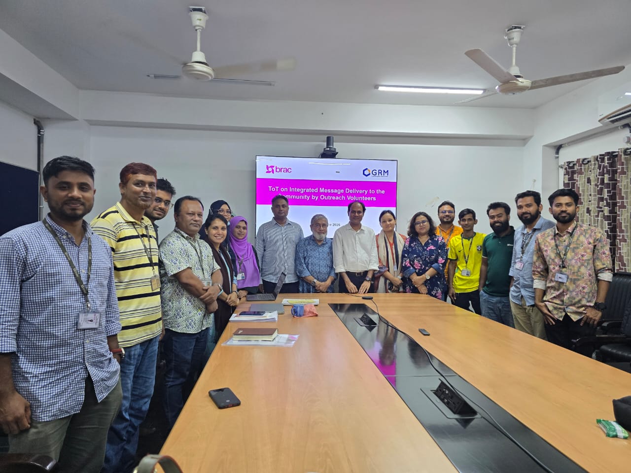 GRMCS Participates in BRAC’s ToT on Integrated Message Delivery to the Community by Outreach Volunteers